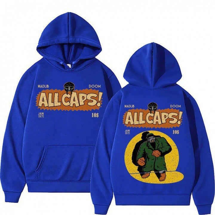 Kvinders hoodie med kreativt tegneserieprint Skovae