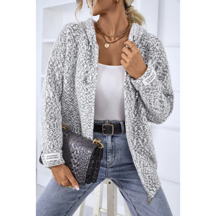 Femme Cozy Boucle Strik Hoodie Stilla