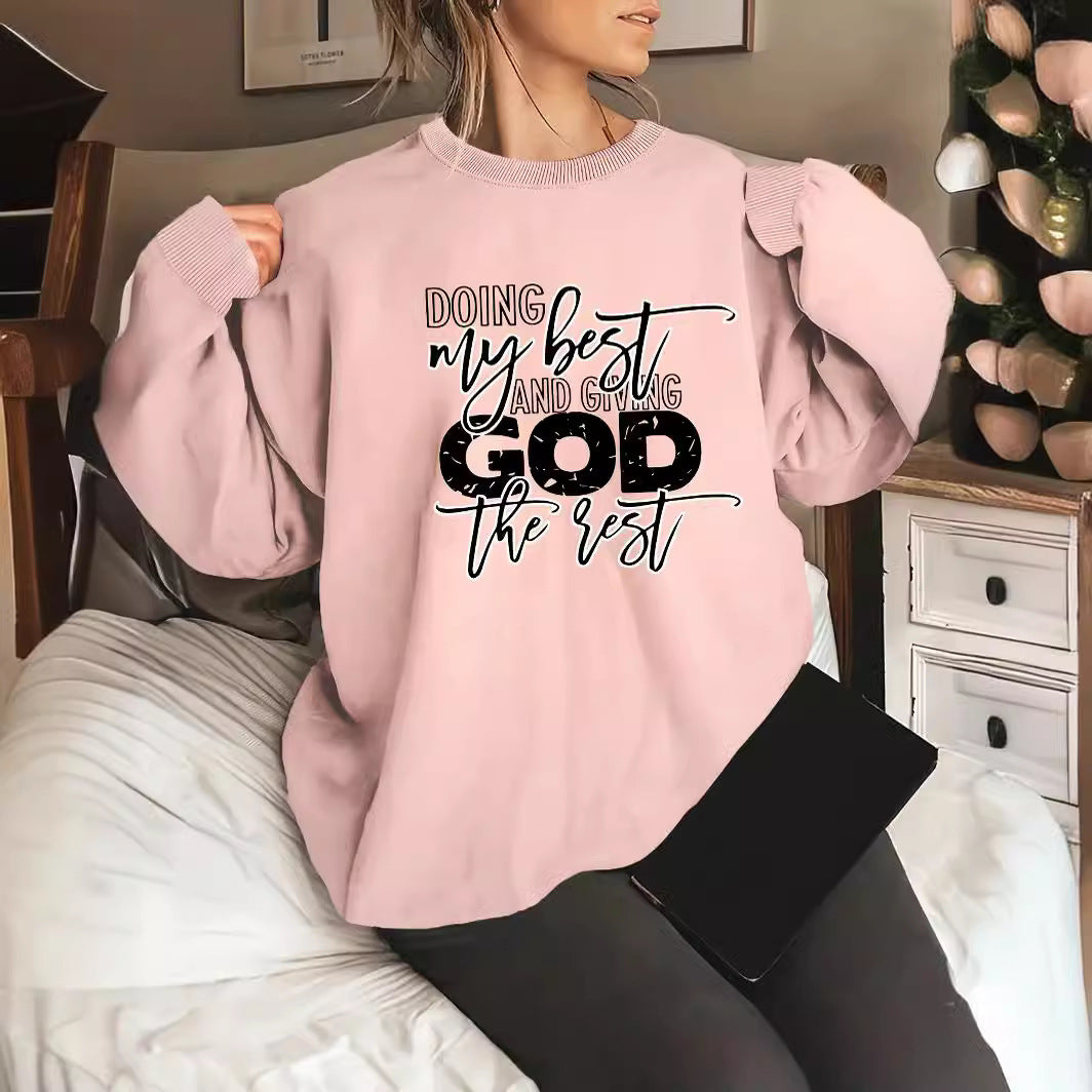 Kvinders sweater med personliggjort motiv Stilla