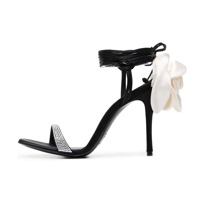 Femme Elegant Floral Akzent Højhælede Sandaler Stilla