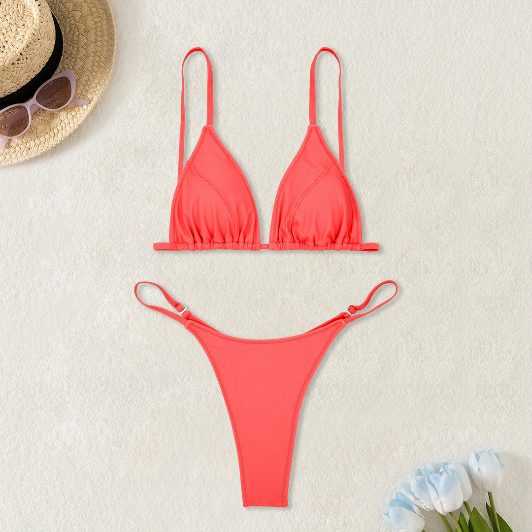 Damer Triangel-Bikini med justerbare stropper Skovae