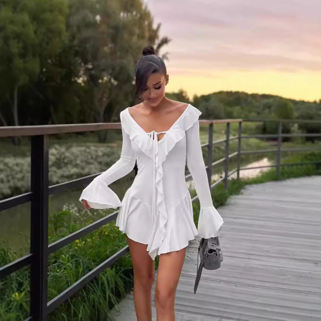 Femme Elegante Ryschet Mini Kjole Stilla
