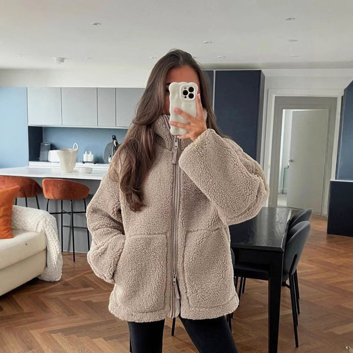 Kvinders Oversized Fleece Jakke Stilla