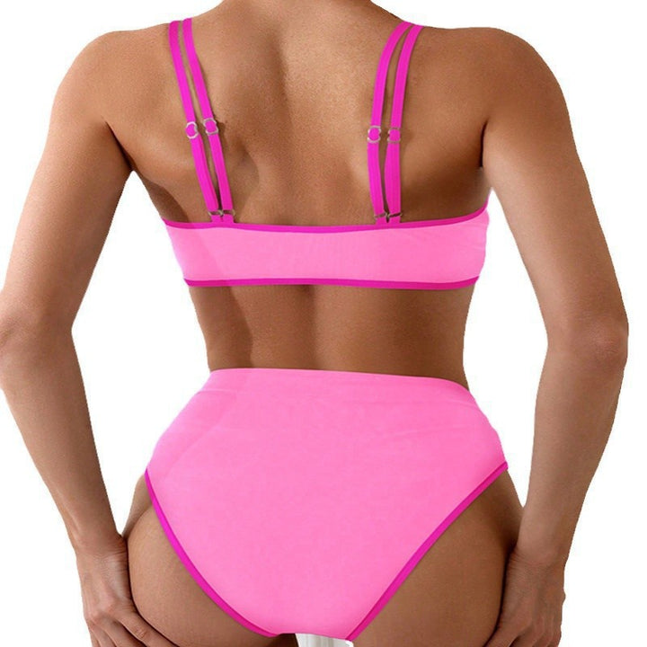 Dame bikini-sæt med moderne cut-out og justerbare stropper Skovae