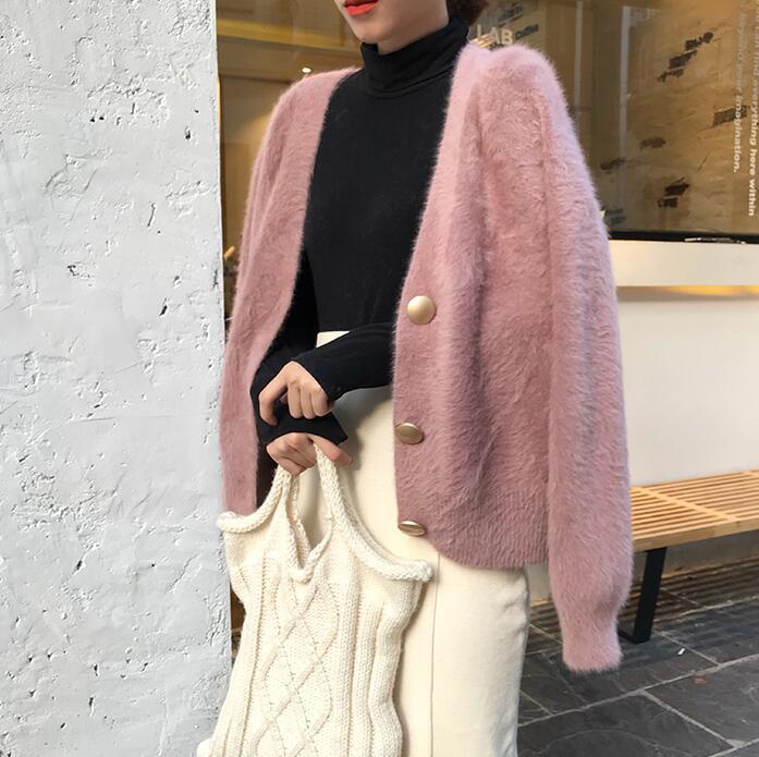 Kvinders hyggelige cardigan med store knapper og oversized pasform Stilla