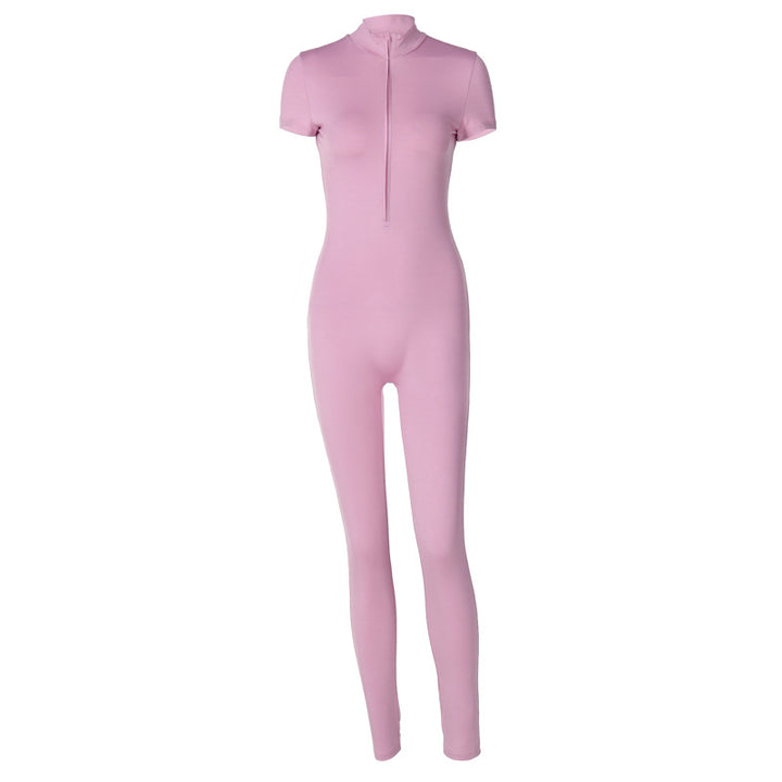 Dame Sporty One-Piece med kortærmet og høj krave Stilla