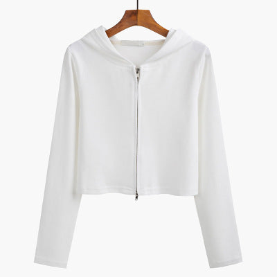 Femme Cropped Zip-Up Hoodie med moderne design Stilla