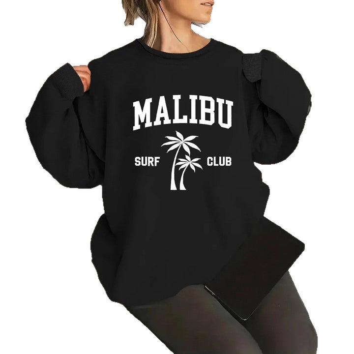 Dame sweatshirt med afslappet surf klub print Stilla