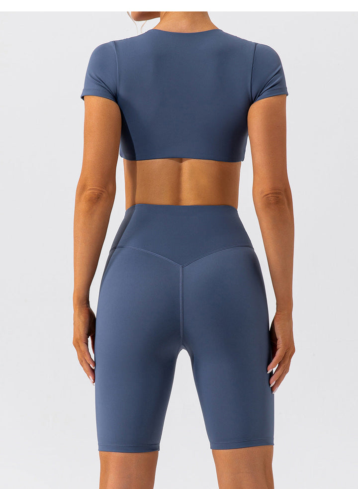 Stilla | High Waist Nude Feel Yoga Shorts Hip Lift, Hurtørrende Sports Cykelbukser