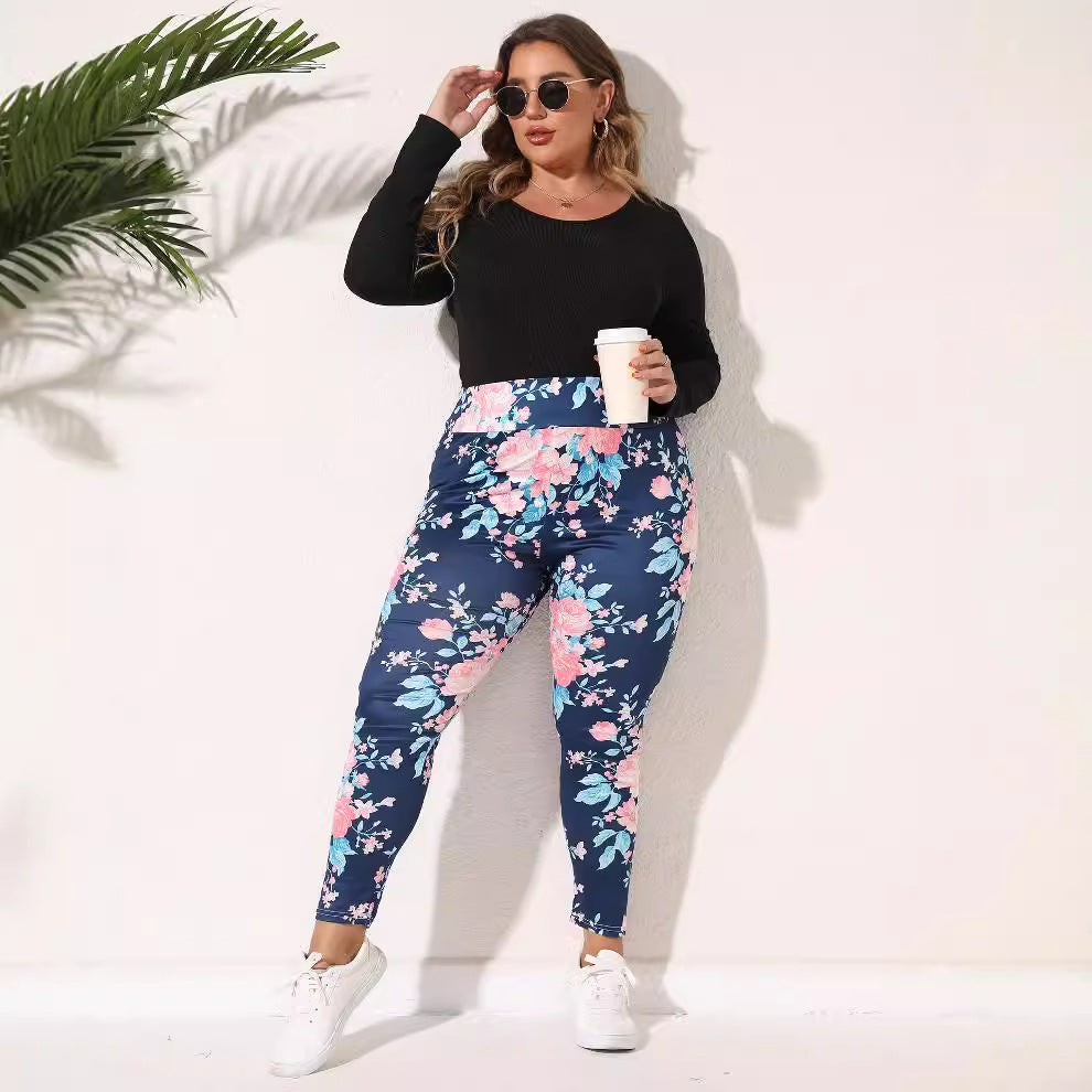 Dame Blomsterleggings Skovae