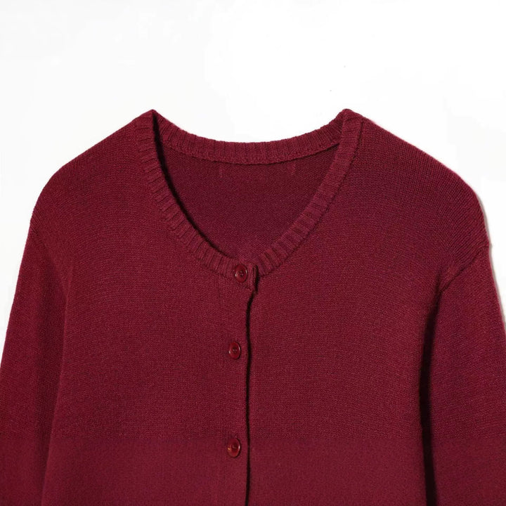 Kvinders klassiske cardigan med knaplukning Stilla