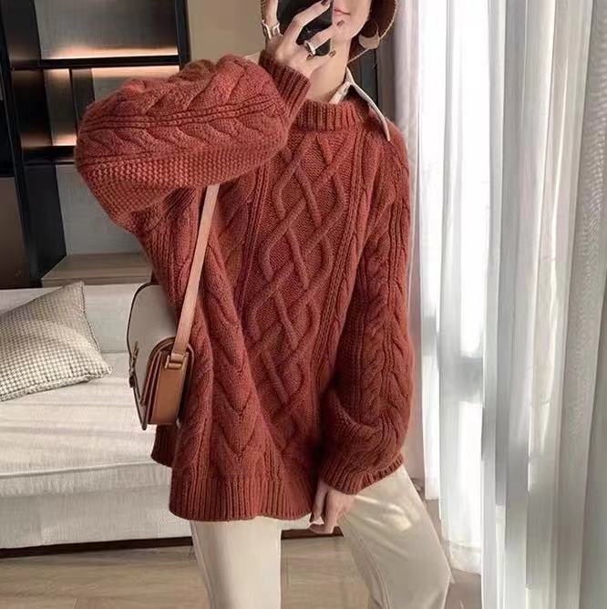 Femme Chunky Kabelstrik Oversized cardigan Stilla