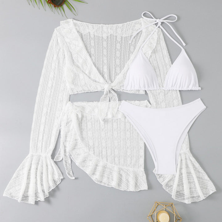 Dame Bikiniset med aflange Cardigan Skovae