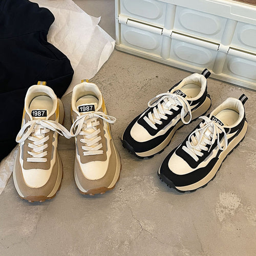 Dame Chunky Sneakers med robust profilsål og åndbar konstruktion Stilla
