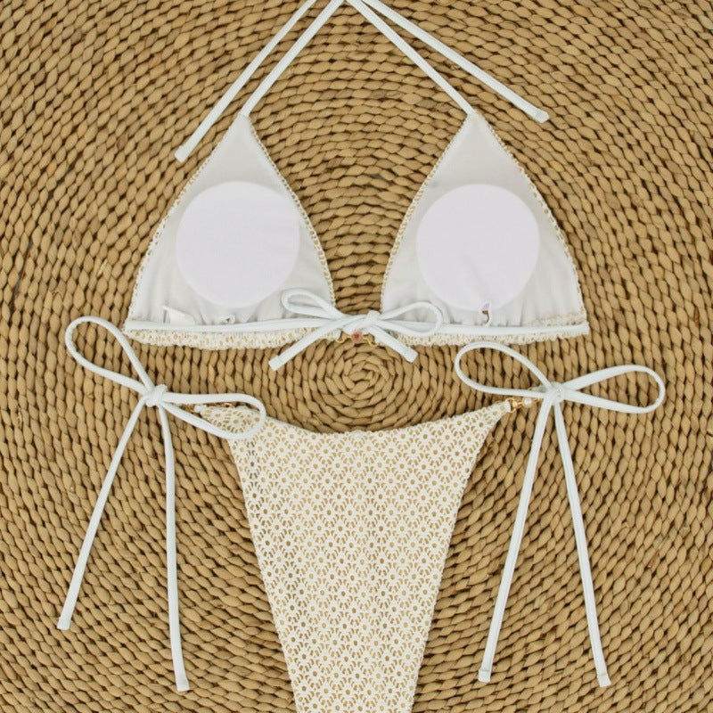 Dame Triangel-Bikini-Sæt med høj bærekomfort og justerbare stropper Stilla
