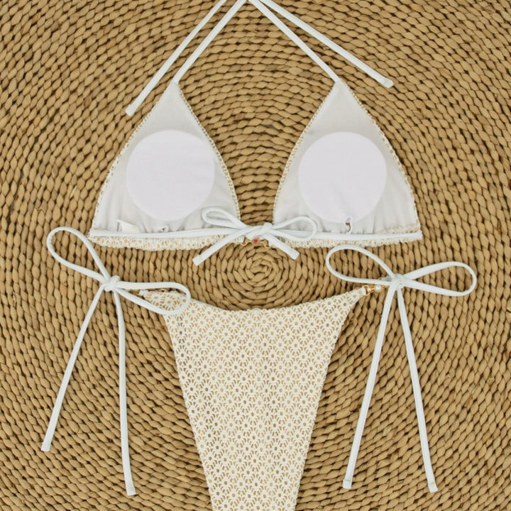 Dame Triangel-Bikini-Sæt med høj bærekomfort og justerbare stropper Stilla