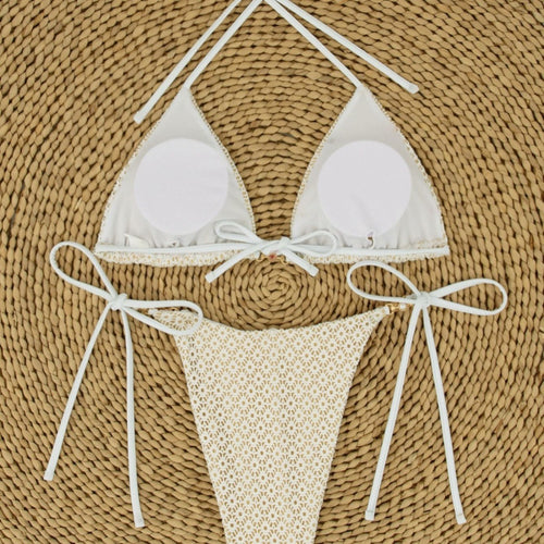 Dame Triangel-Bikini-Sæt med høj bærekomfort og justerbare stropper Stilla