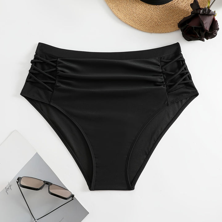 Dame High-Waist Bikini Bukser med stilfulde ruffle detaljer Skovae