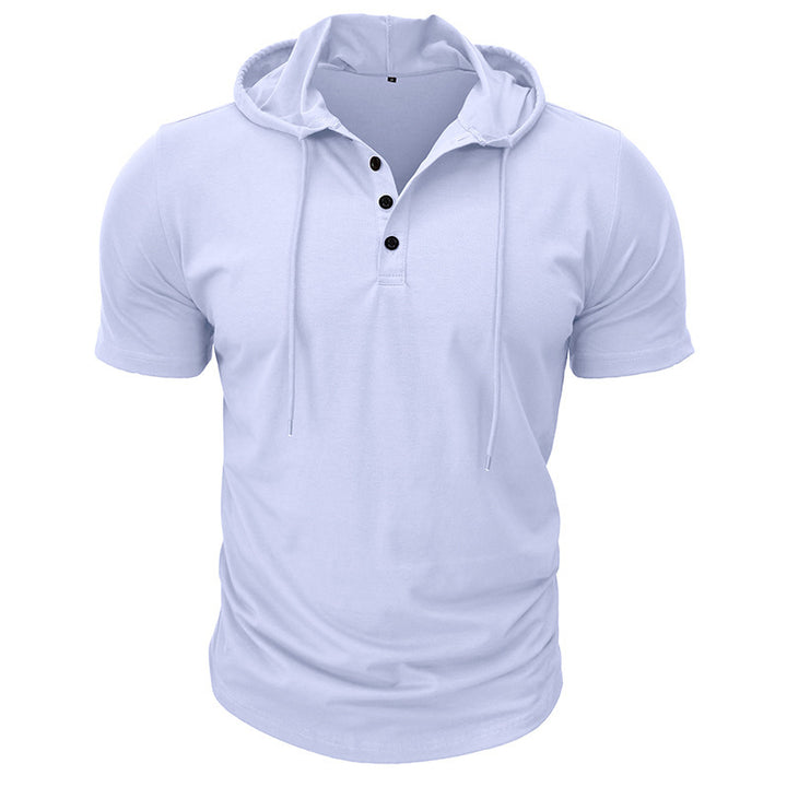 Herre Kortærmet Hoodie T-Shirt Stilla
