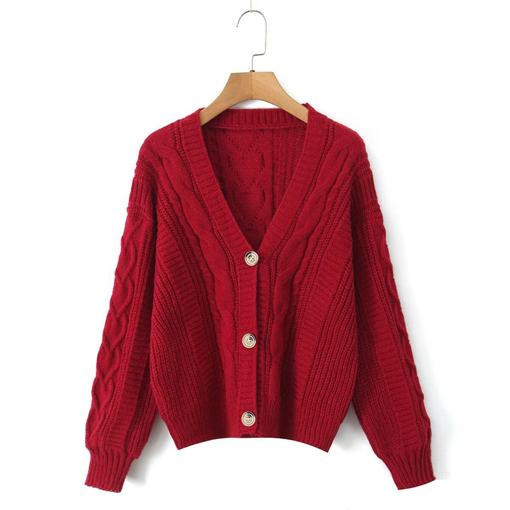 Damer hyggelig cardigan med V-hals Stilla