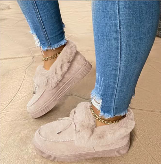 Dame fluffy sneakers med moderigtigt design og behageligt indre for Stilla