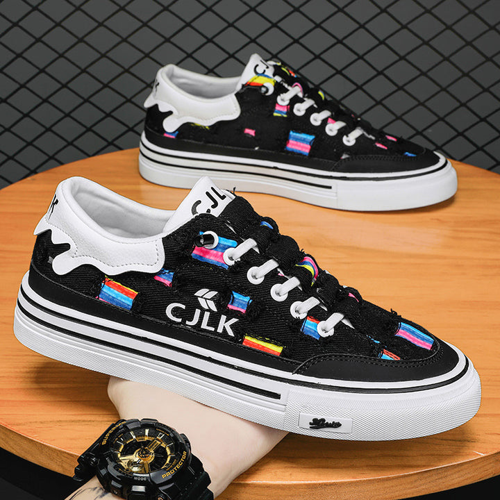 Femme Kunstnerisk Læder Sneakers Stilla