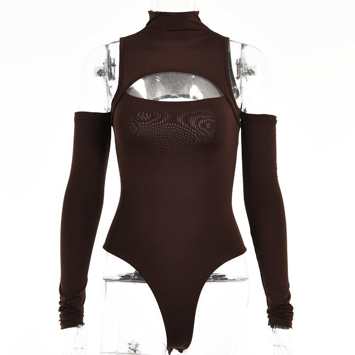 Damer Elegant bodysuit med raffineret udskæring og lange ærmer Skovae
