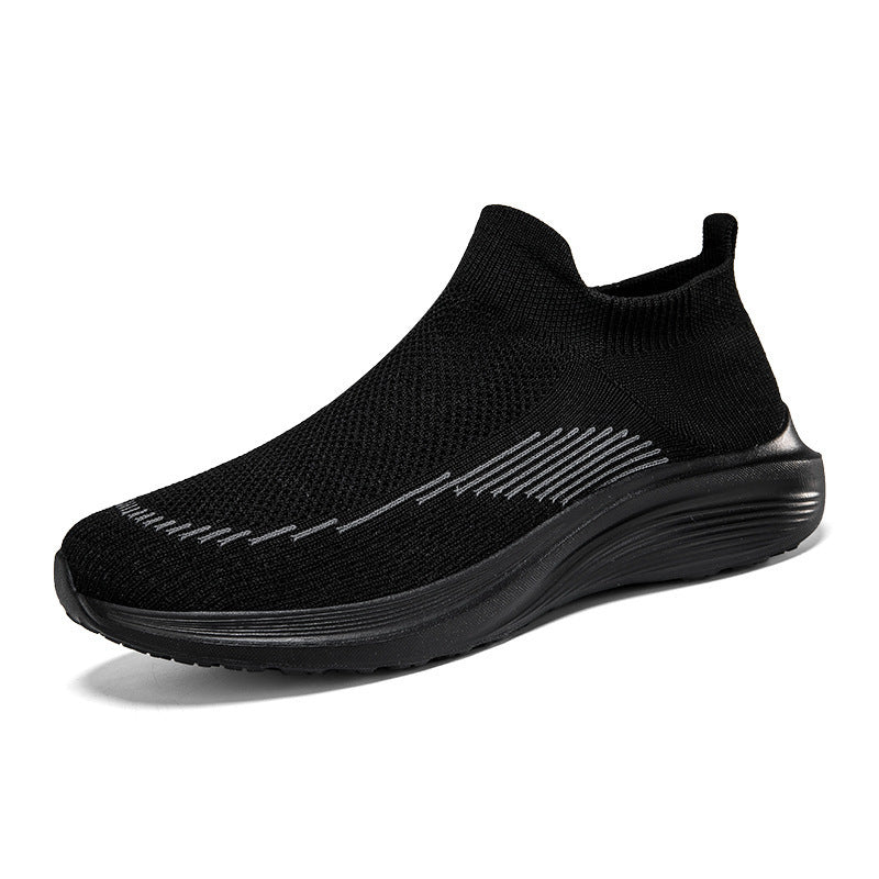 Herrer nan sokkelignende strikkesneakers med sømløst overmateriale og stødabsorberende sål Skovae