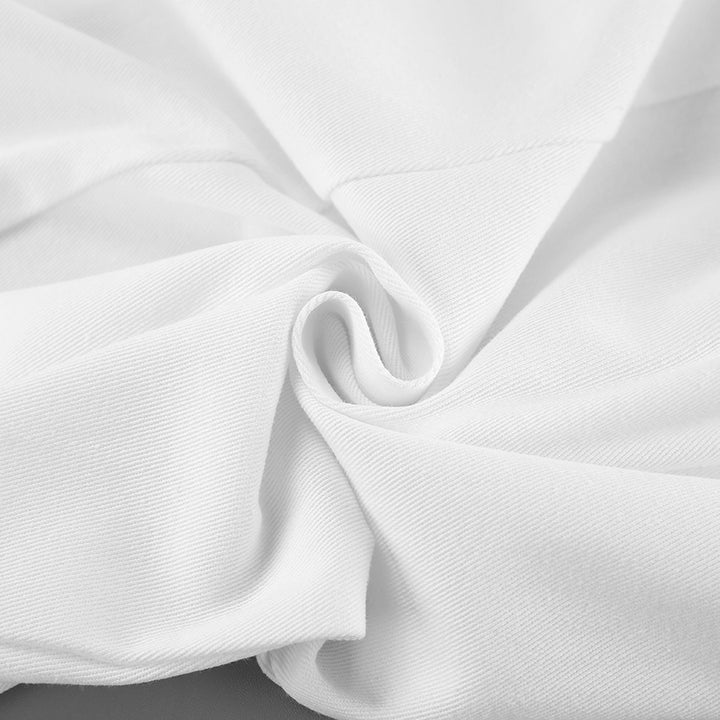 Dame lang denimnederdel med knapdetaljer og elegant deling Stilla