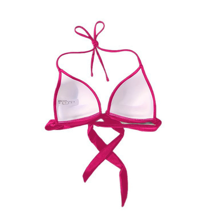 Dame Triangel-Bikini med elegant indpakningsdetalje Skovae