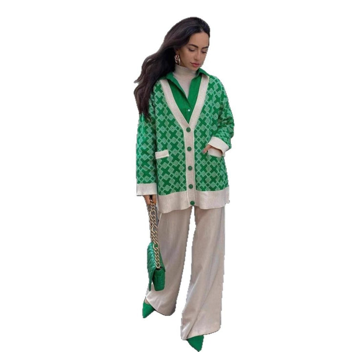 Dame Fritids Strikcardigan Stilla