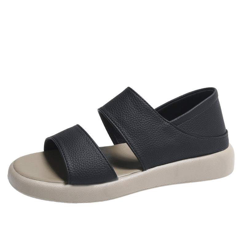 Dame komfortable sandaler med justerbar velcro og ergonomisk fodseng Stilla