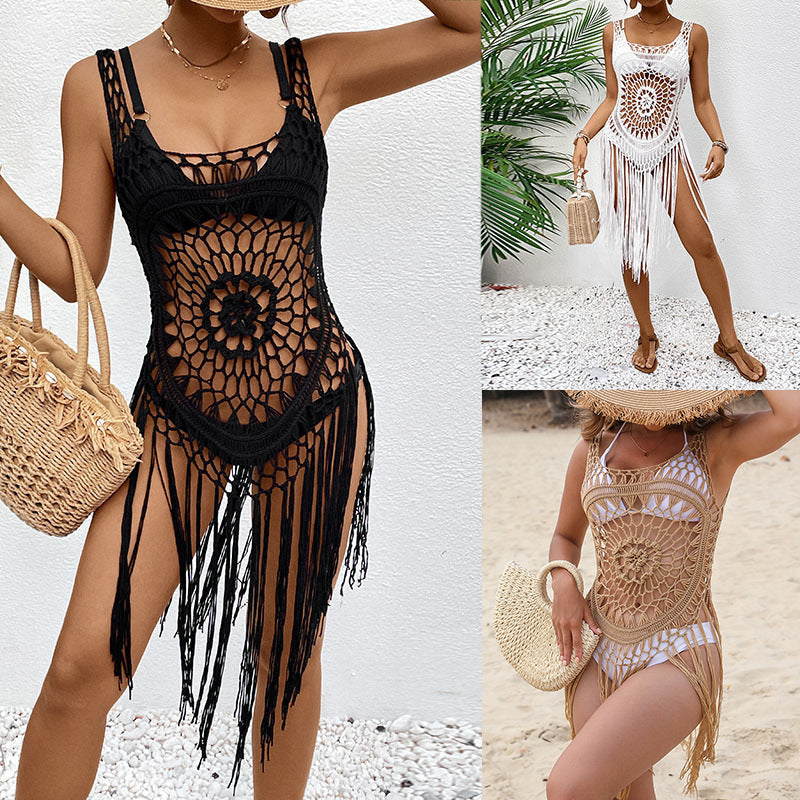 Dame Makramee Strandcover-up Skovae