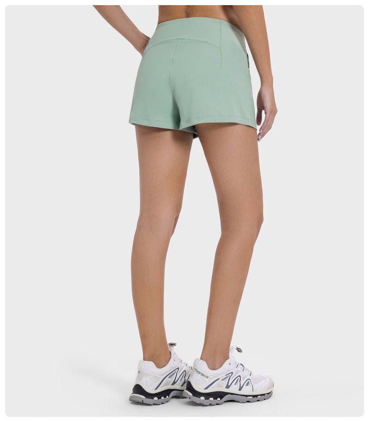 Stilla | Elastiske Åndbare Tråd Yoga Shorts Til Kvinder Behagelige Sport Fitness Bukser