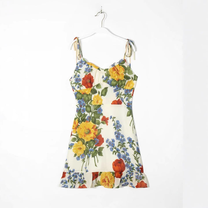 Dame blomsterdesign sommerkjole Stilla