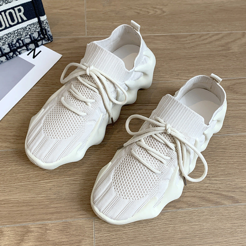Dame Sporty Sneakers med struktureret overmateriale og innovativ sål Stilla