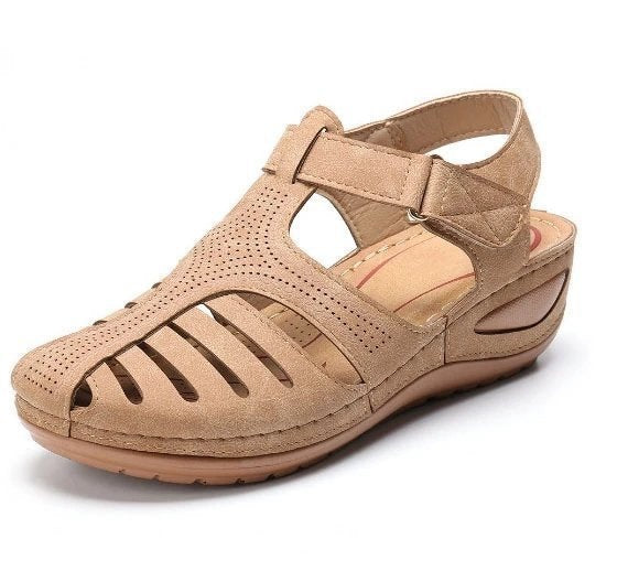 Dame komfort-sandaler med moderne remdesign og åndbart overmateriale Stilla
