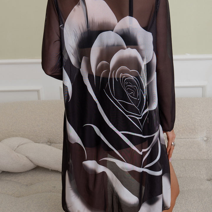 Dame Gennemsigtig Strandkimono Skovae