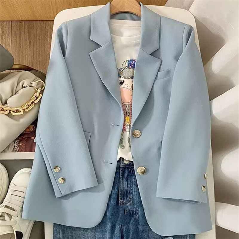Damer elegant blazer med dobbelt knapåbning Stilla