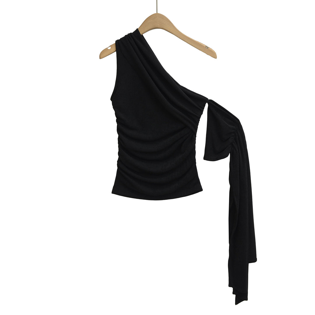 Damer Elegante asymmetrisk top med raffinerede draperingselementer Stilla