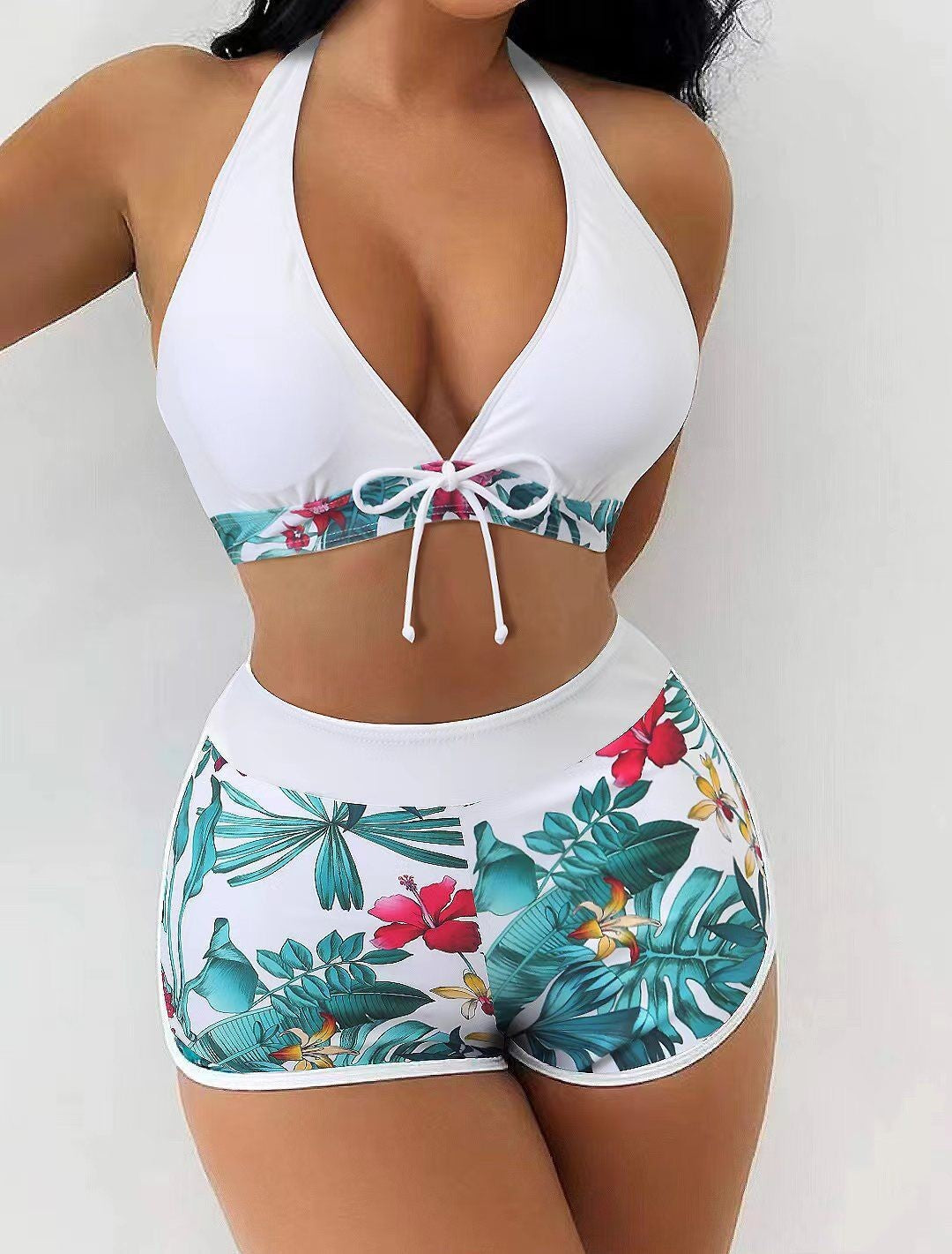 Dame Sporty Bikini-sæt med skjult mave Skovae