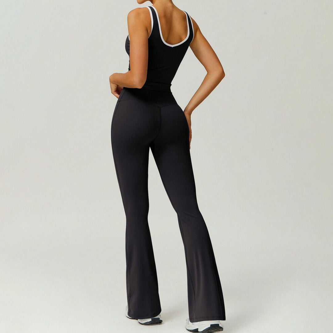 Dame Sporty leggings med moderigtigt top og innovativt snit Skovae