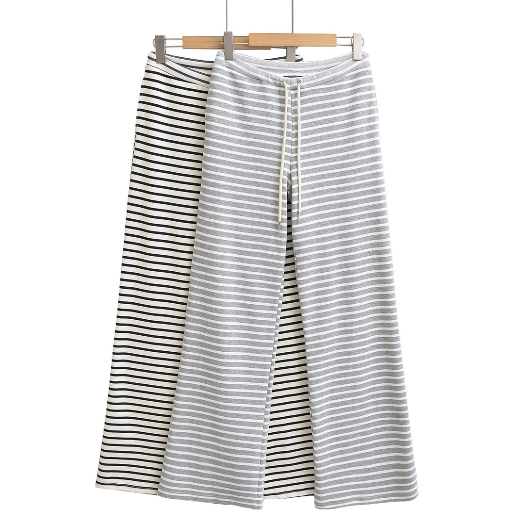 Dame leggings med stribet design og elastisk linning Stilla