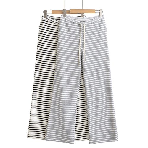 Dame leggings med stribet design og elastisk linning Stilla