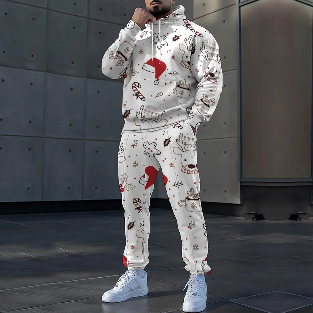 Herrernes hyggelige juleoutfit med festligt motiv Stilla