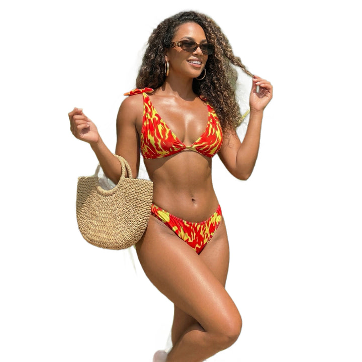 Dame Mode Triangel-Bikini Skovae