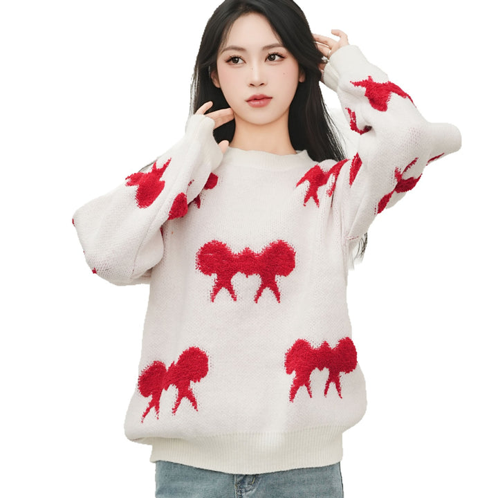 Femme Cozy Statement Strikpullover med unikt dyremotiv Stilla