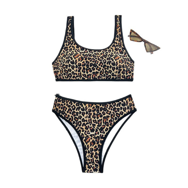 Dame Sporty Bikini-sæt med modiske accenter Skovae