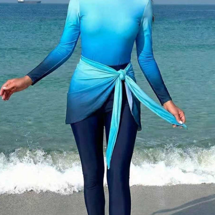 Dame Mode Surfdragt med elegante indviklingsdetaljer Skovae