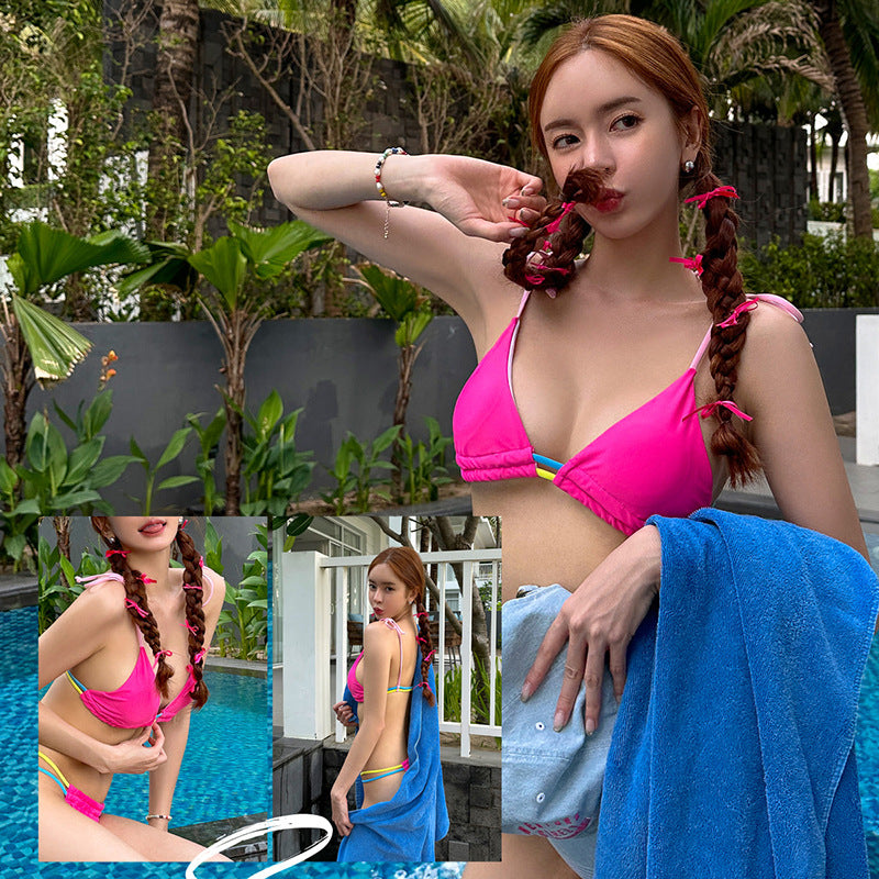 Dame Triangle Bikini Sæt Stilla 1750839717